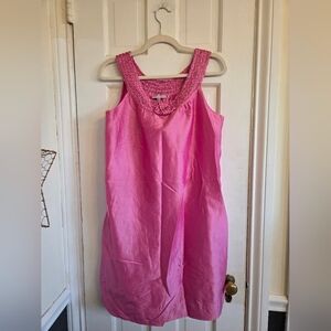 Calypso St. Barth Pink Braided Detail Dress